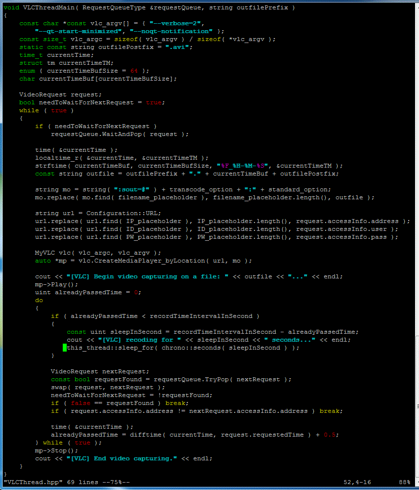 Raspberry Pi Programming Foscam video capture server at motion detection