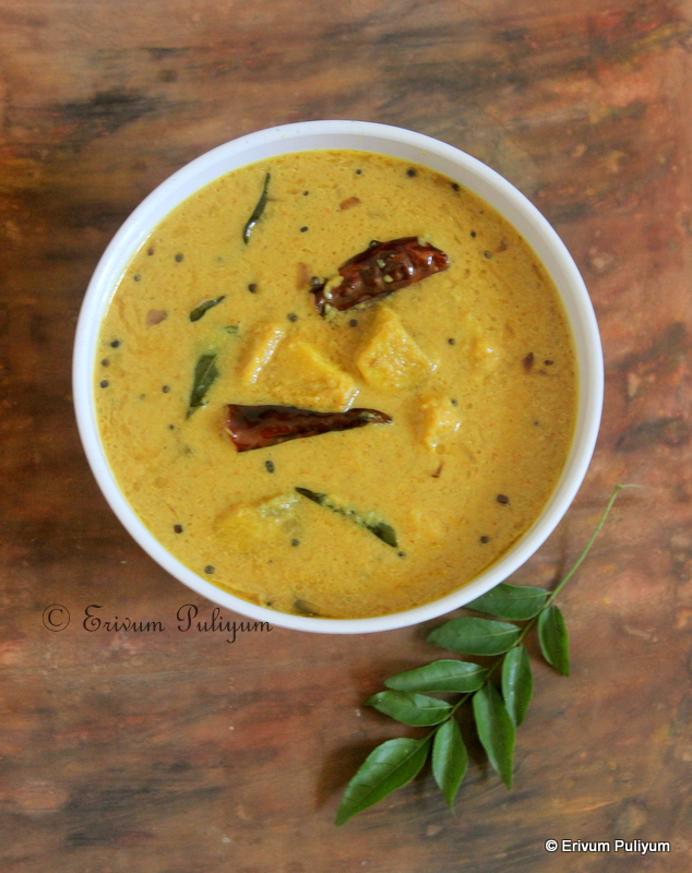 Erivum Puliyum Chena Asthram Yam Curry (Step by Step Pics)