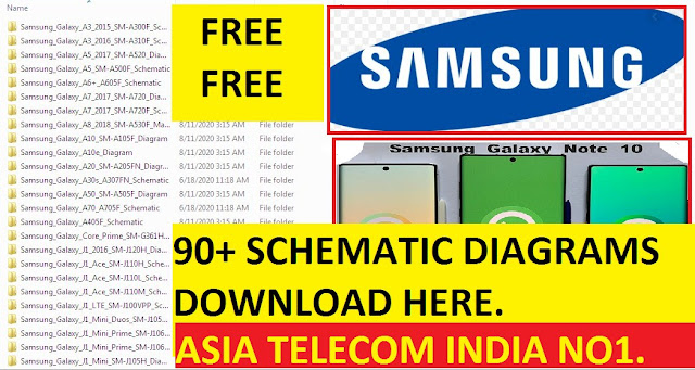 SAMSUNG SCHEMATIC DIAGRAM 90+ ALL J SERIES, A10, A20, A30, & SERIES