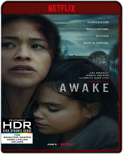 Awake (2021) 1080p NF WEB-DL HEVC HDR Dual Latino-Inglés [Subt. Esp] (Thriller. Ciencia Ficción)