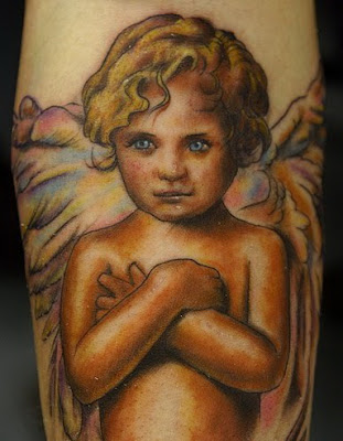 cherub angel tattoo design