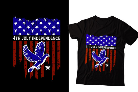 Download Free Independence 4th July T Shirt Designs PSD Mockup Template
