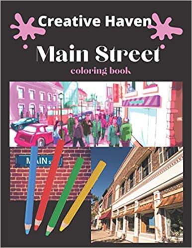 Livre de coloriage Creative Haven Main Street
