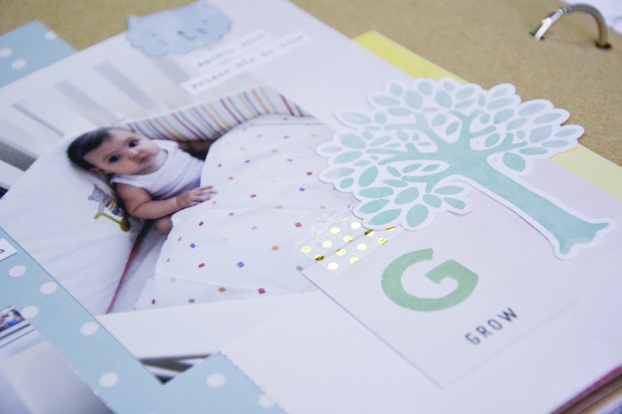 Detalle de washi dorado