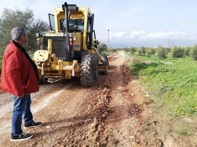 Παρεμβάσεις από τον Δήμο Ναυπλιέων στην αγροτική οδοποιία σε Μάνεση και Δενδρά