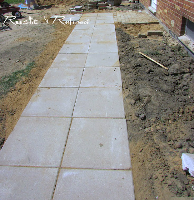 Adding a new sidewalk for a quick weekend diy project