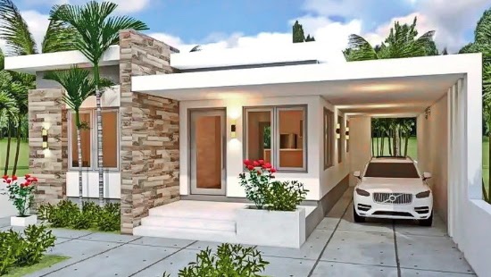 Ideal Teras Rumah Minimalis ~ Desain dan Denah Rumah Minimalis Ukuran 9