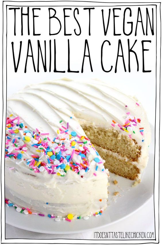 The Best Vegan Vanilla Cake (or Cupcakes) - Food Favorie