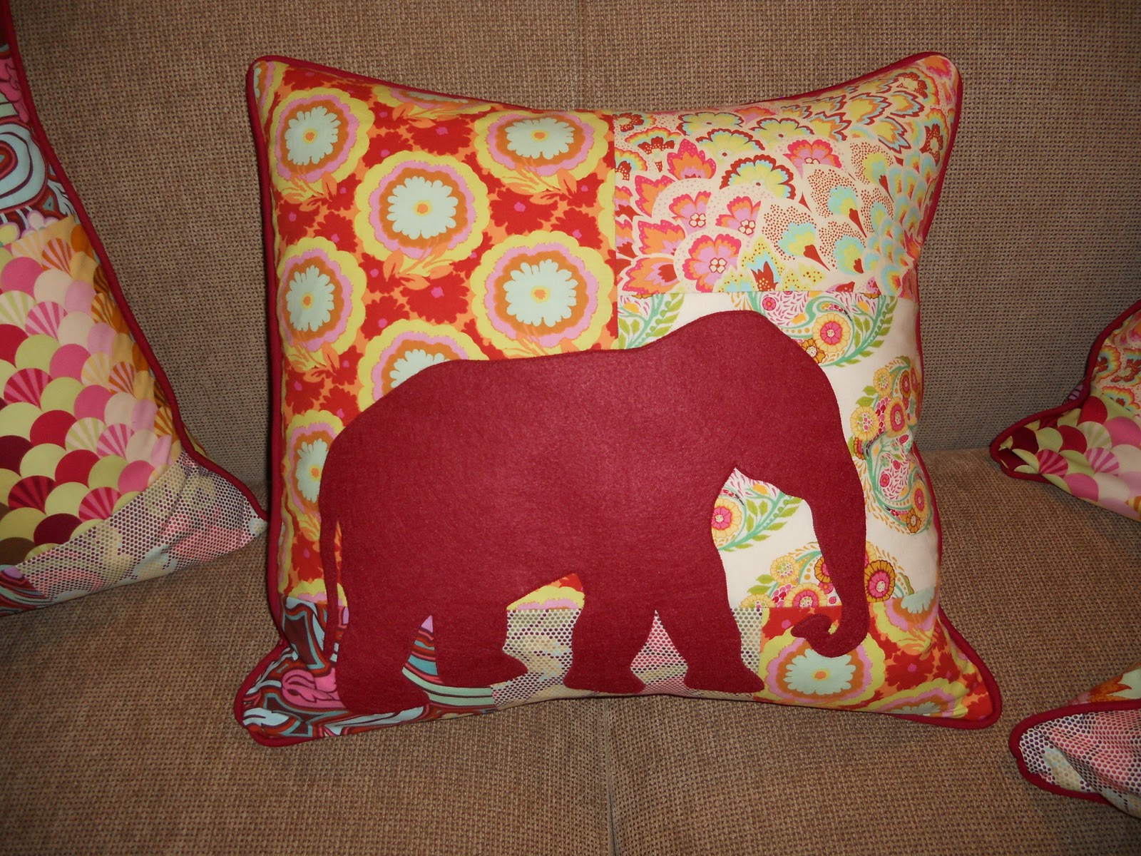 Handmade (not Homemade) Fun playroom pillows