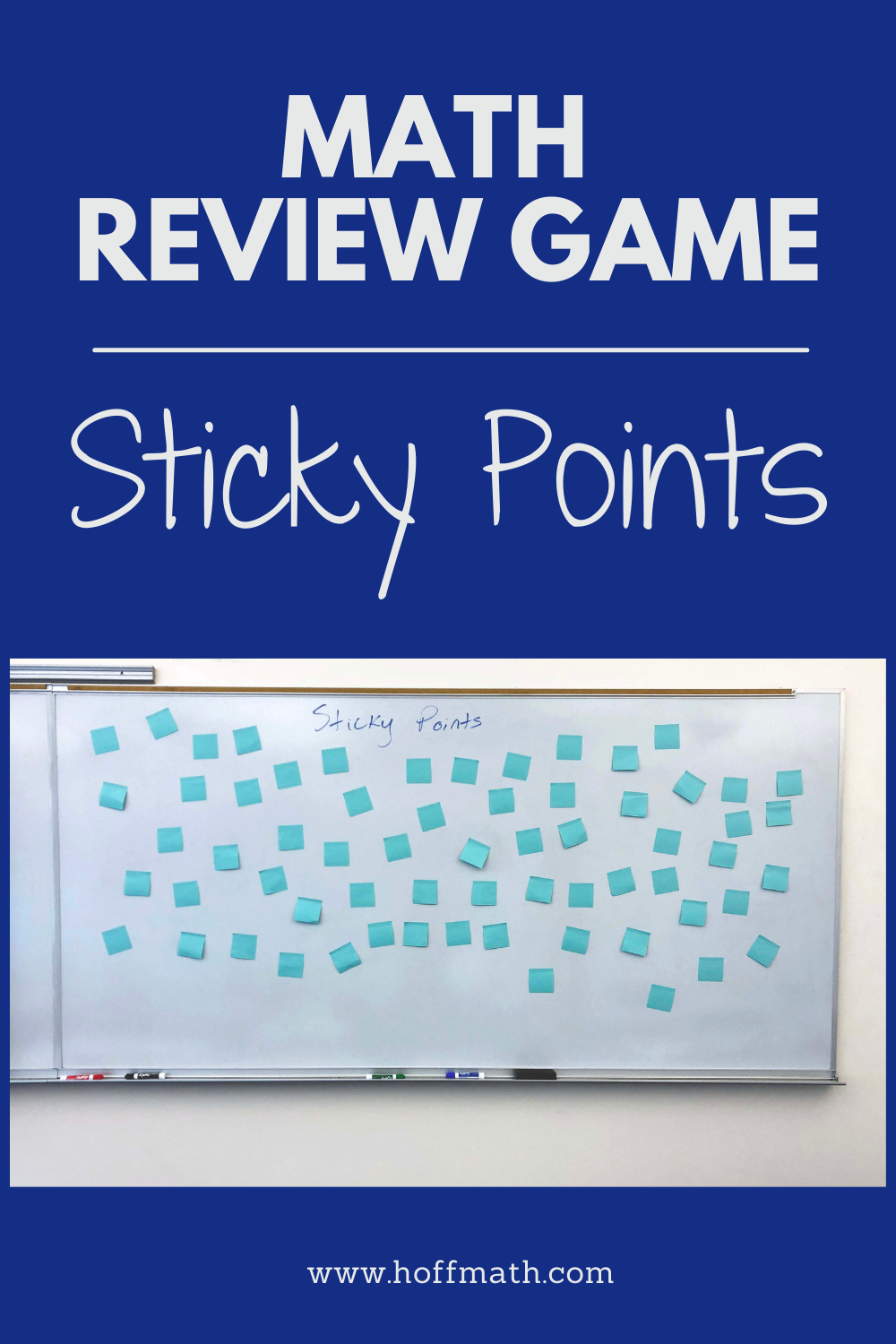 Low Prep Math Review Game "Sticky Points" [Hoff Math]