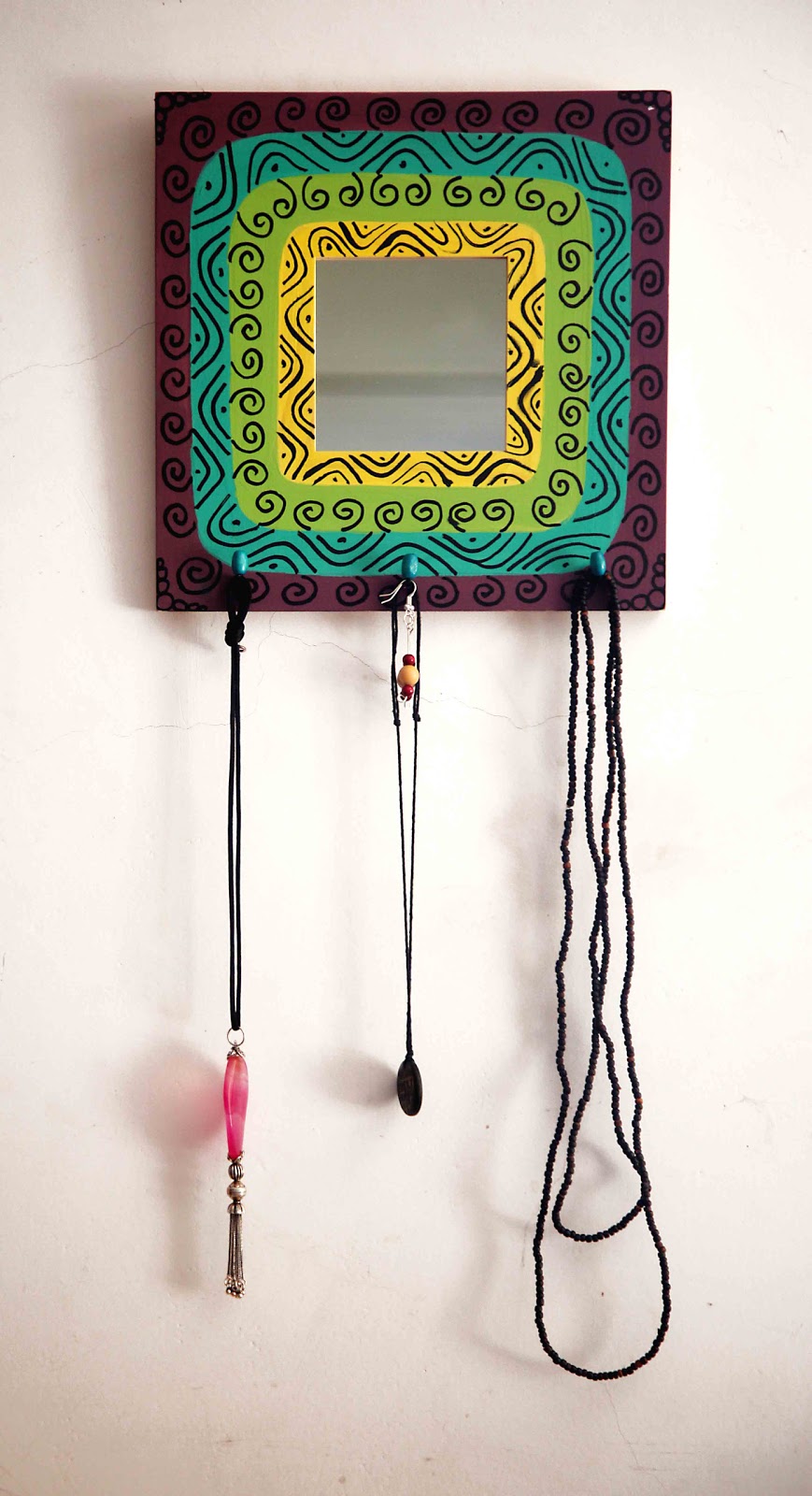 Regala artesanía Espejos pintados a mano