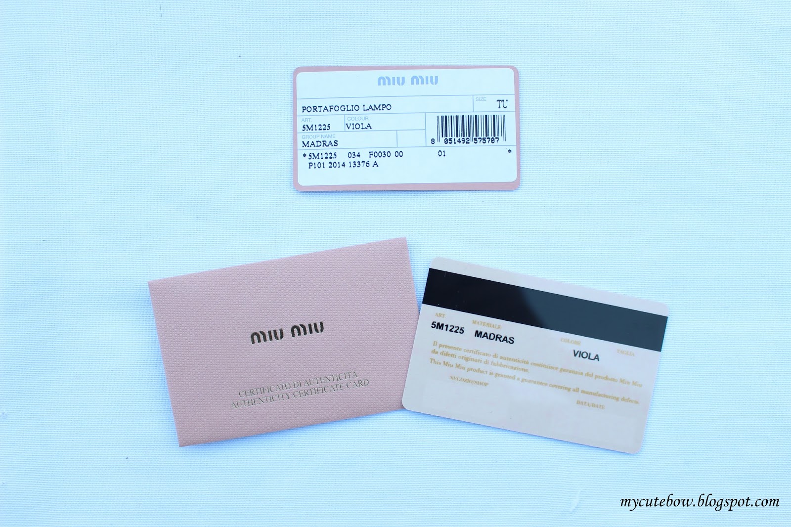 Gilt Review: Miu Miu Madras Grained Leather Short Wallet - my cute bow ...
