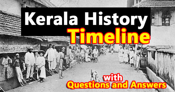 Kerala History Timeline PDF with Important Question and Answers