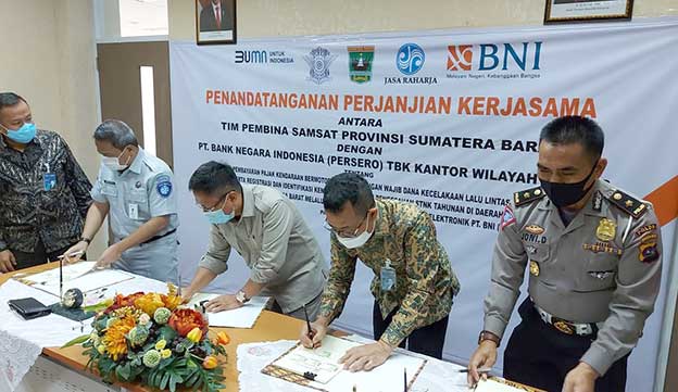 BNI Wilayah Padang Dukung Fasilitas Layanan E Samsat Provinsi Sumatera Barat