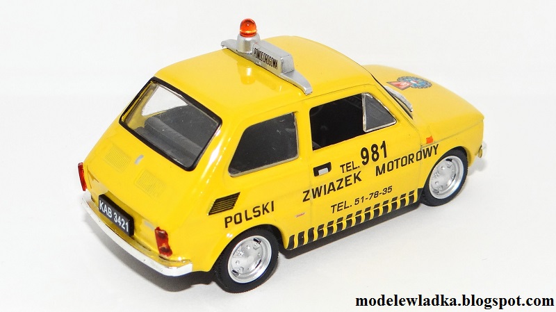 Polski Fiat 126p Pomoc Drogowa PZM Modele Władka