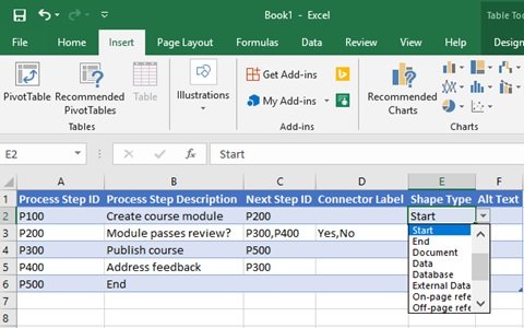 Componente aggiuntivo visualizzatore di dati per Excel