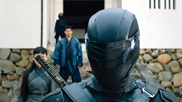 Snake Eyes is ready to go on his first mission using the ninja's iconic visor in SNAKE EYES.