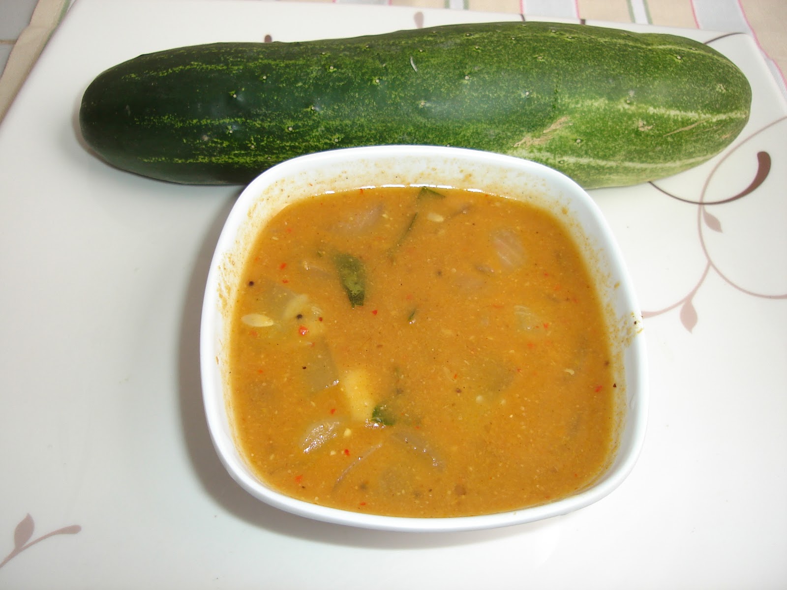 Sabdha's Kitchen: Cucumber Sambar