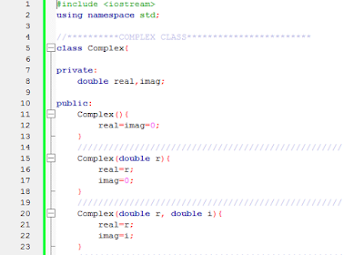 c++ program for complex numbers using class ~ C++ Programming Tutorial ...