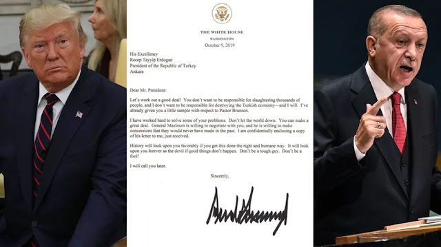 Erdogan Buang Surat Donald Trump ke Tempat Sampah Erdogan Buang Surat Donald Trump ke Tempat Sampah