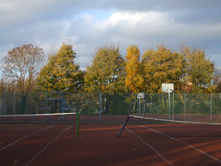 Tennis courts in Armstrong Park