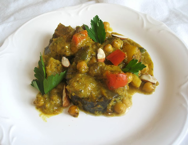 eggplant casserole with chickpeas
