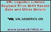 VRL Logistics Limited Buyback - VRL Logistics Limited Buyback Price With Record Date and Other Details