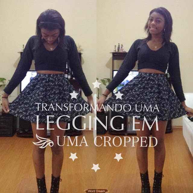 DIY: Transformando uma legging em uma cropped