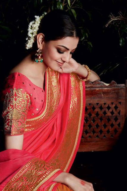 Actress Kajal Aggarwal Latest Cute Pics In Saree 28