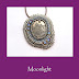 Moonlight - a mixed media bead embroidered pendant