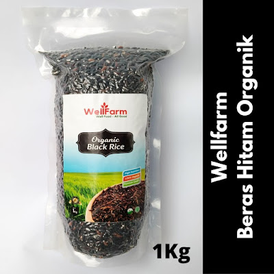 gambar beras hitam organik