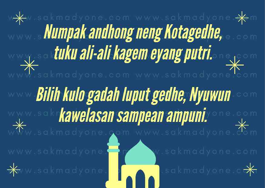 Sugeng Dalu, Sugeng Ndalu, Sugeng Siyang Isun, Sugeng Rahayu Dino Riyadi