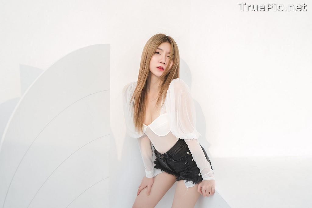 Image Thailand Model - Sasi Ngiunwan - Transparent Shirt and Short Pants - TruePic.net - Picture-7