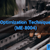Optimization Technique (ME-8004)