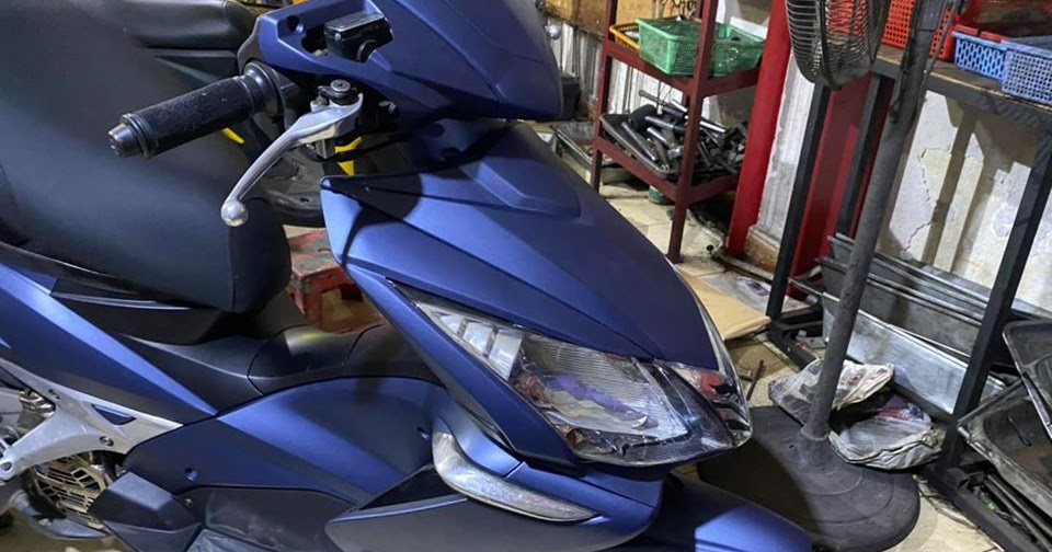 Tem Trùm Honda Airblade Xanh Xi Măng