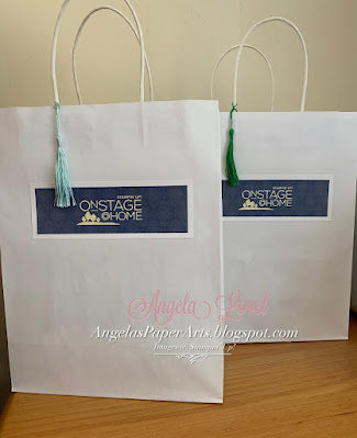 Angela's PaperArts: OnStage team member event survival kit gift bags