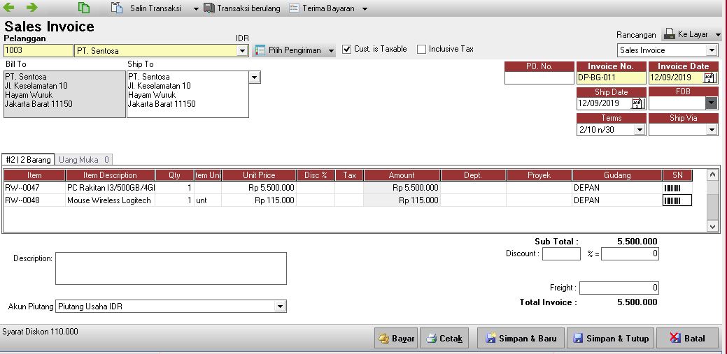 Program Akuntansi terbaik untuk bidang usaha Toko komputer