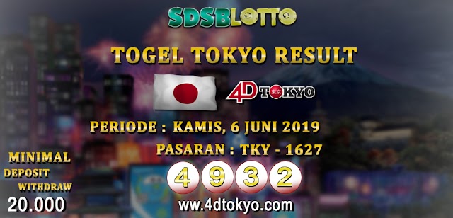 KELUARAN TOGEL TOKYO 6 JUNI 2019