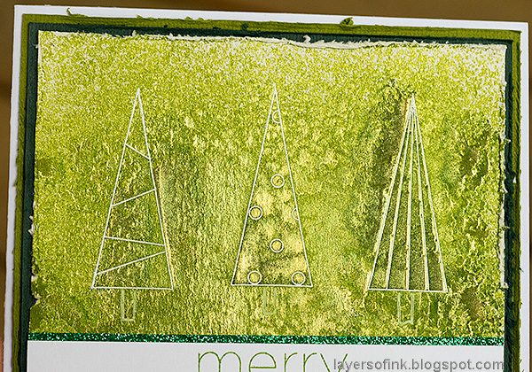 Layers of ink - Tree Card Tutorial by Anna-Karin Evaldsson. With Simon Says Stamp Cheer and Joy.