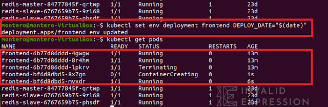 kubectl set env