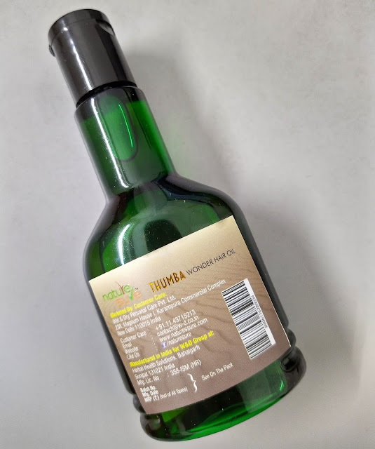 Nature Sure Thumba Wonder Oil Review and Pictures