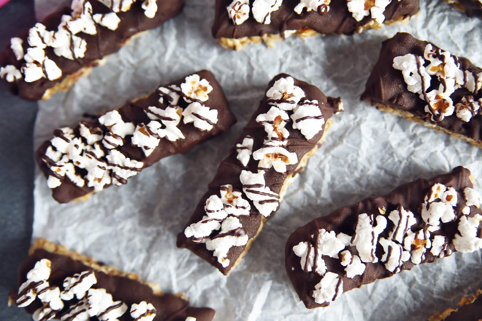 Sweet and Salty Popcorn Granola Bars