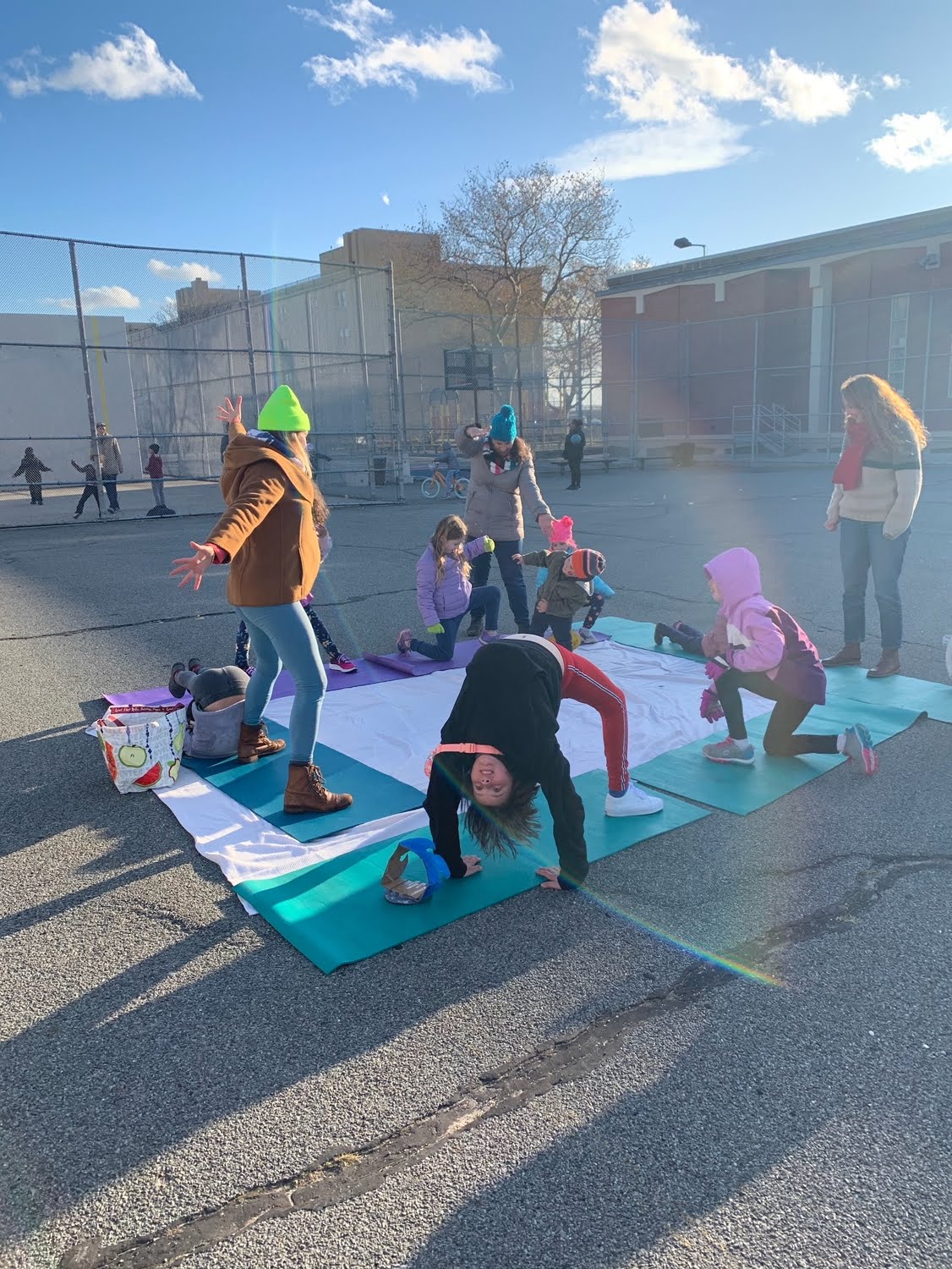 Image 6- Site Photo “Fall Event, community yoga class”