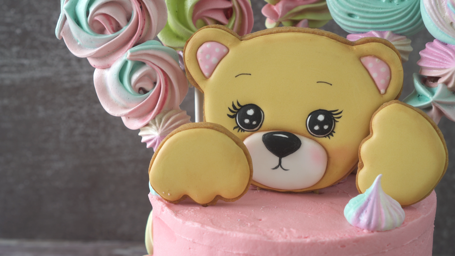 My Teddy Bear Base On The Tutorial From Bake A Boo - CakeCentral.com