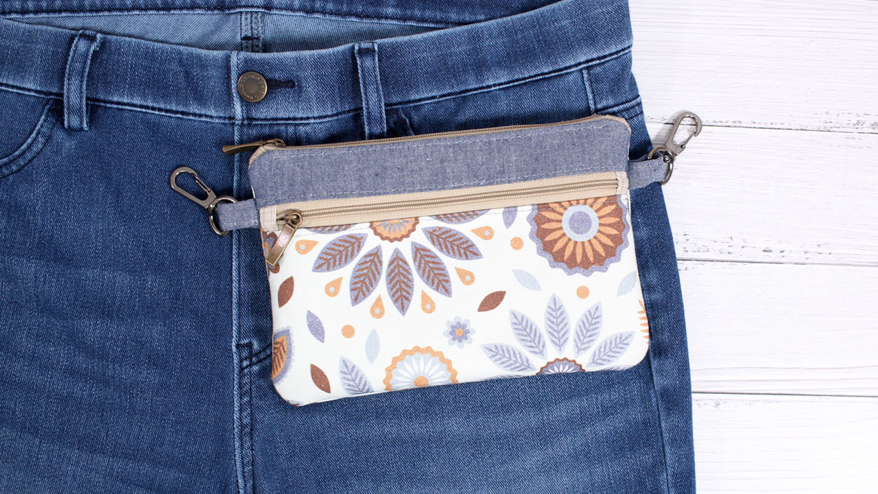 Small thrift store purse = DIY belt bag - Crafty Nest