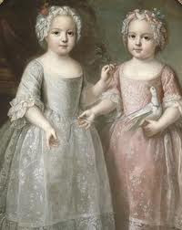 Louise Élisabeth and Henriette de France by Pierre Gobert, 1737