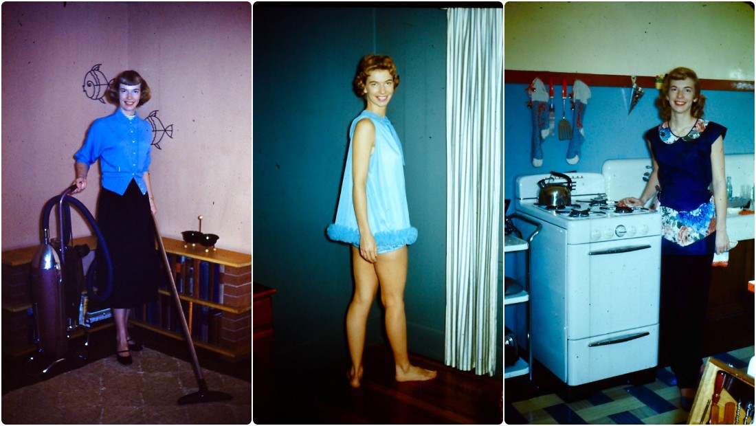 Wonderful Kodachrome Photos Capture A Young Lady At Home During The