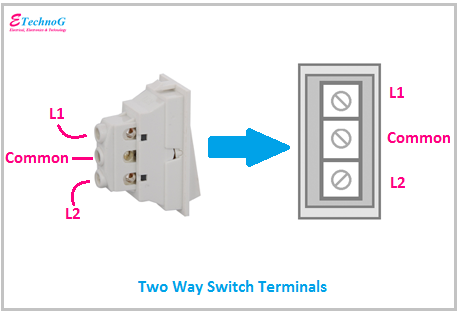 [Proper] Two Way Switch Connection Diagram and Wiring - ETechnoG