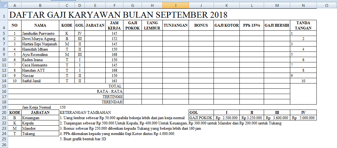 Soal Materi Microsoft Excel Pdf