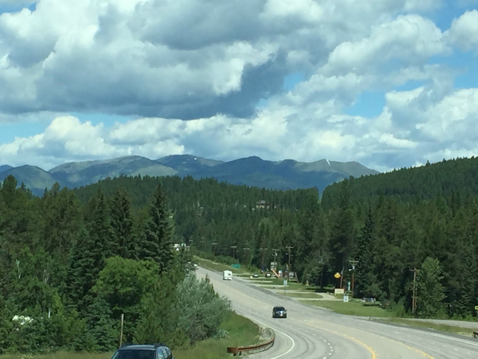 BLUE SKY AHEAD Road Trip from Lakeside to Coram, Montana, via US93